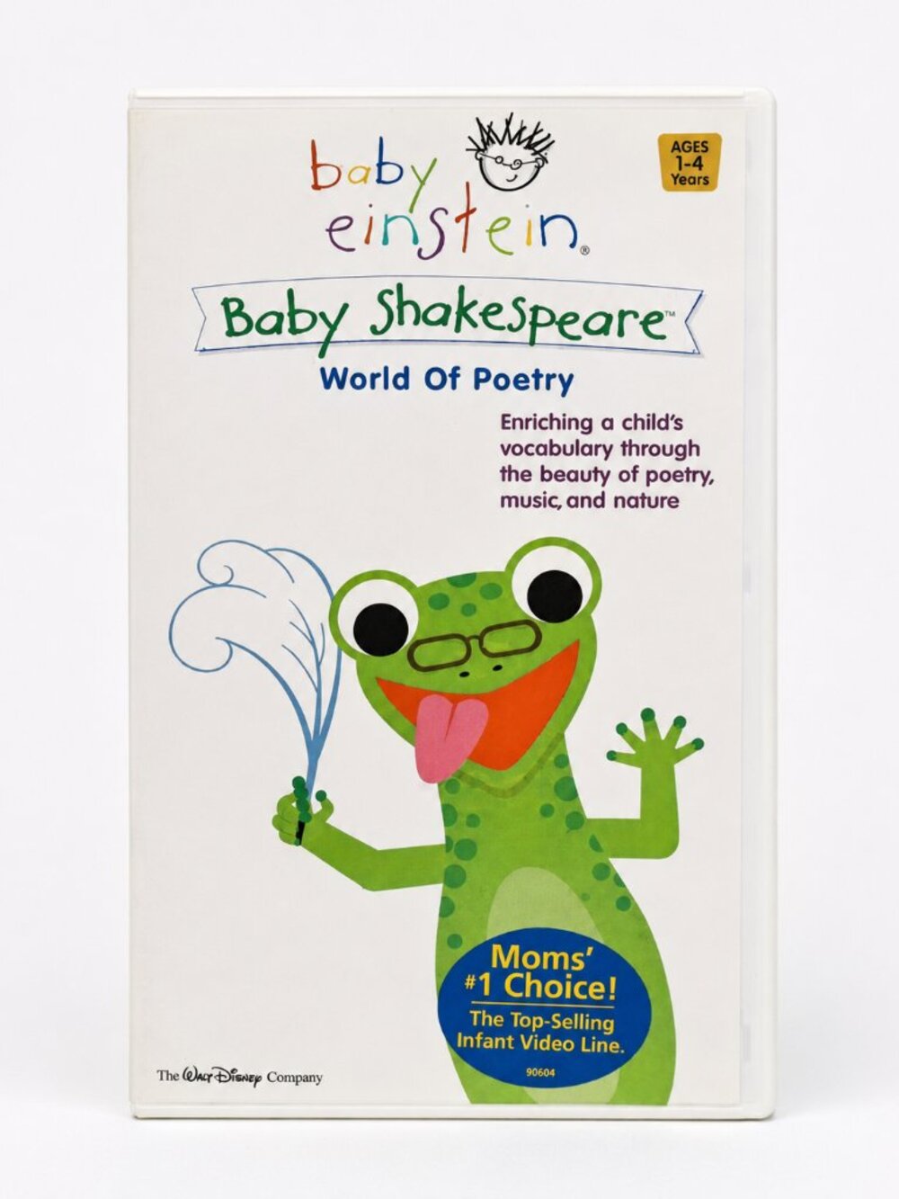 Baby Einstein Baby Shakespeare World of Poetry VHS Disney 30-Minute Infant Video